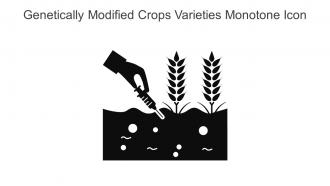 Genetically Modified Crops Varieties Monotone Icon In Powerpoint Pptx Png And Editable Eps Format