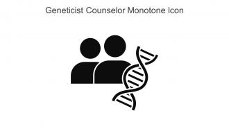 Geneticist Counselor Monotone Icon In Powerpoint Pptx Png And Editable Eps Format