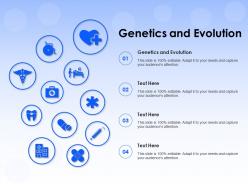 Genetics and evolution ppt powerpoint presentation icon example topics