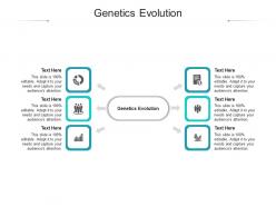 Genetics evolution ppt powerpoint presentation pictures visuals cpb
