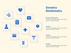 Genomics bioinformatics ppt powerpoint presentation ideas vector