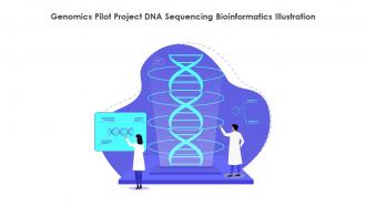 Genomics Pilot Project DNA Sequencing Bioinformatics Illustration