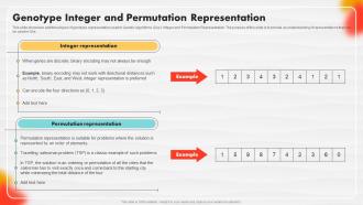 Genotype Integer And Permutation Representation Soft Computing
