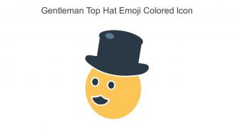 Gentleman Top Hat Emoji Colored Icon In Powerpoint Pptx Png And Editable Eps Format