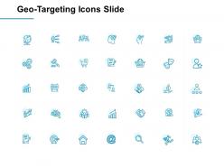 Geo targeting icons slide ppt powerpoint presentation slides infographics