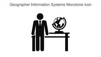 Geographer Information Systems Monotone Icon In Powerpoint Pptx Png And Editable Eps Format