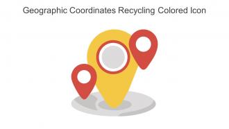 Geographic Coordinates Recycling Colored Icon In Powerpoint Pptx Png And Editable Eps Format