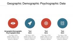 Geographic demographic psychographic data ppt powerpoint presentation infographic template outline cpb