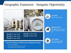 Geographic expansion inorganic opportunity ppt samples download