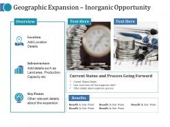 Geographic expansion inorganic opportunity ppt slides inspiration