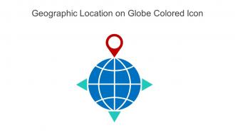 Geographic Location On Globe Colored Icon In Powerpoint Pptx Png And Editable Eps Format