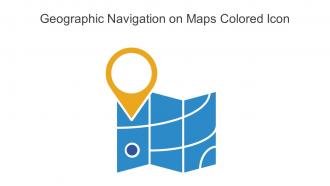 Geographic Navigation On Maps Colored Icon In Powerpoint Pptx Png And Editable Eps Format