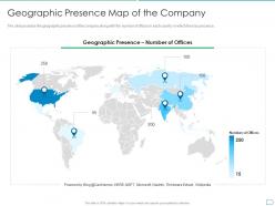 Geographic presence map of the company pitchbook for initial public offering deal