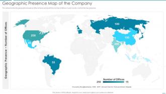Geographic Presence Map Of The Company Pitchbook For Investment Bank Underwriting Deal