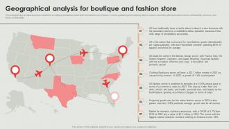 Geographical Analysis And Fashion Store Retail Clothing Boutique Business Plan BP SS