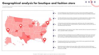 Geographical Analysis For Boutique And Fashion Store Fashion Boutique Business Plan BP SS