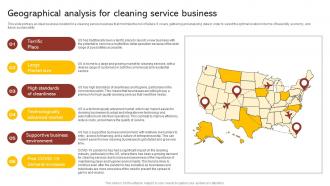 Geographical Analysis For Cleaning Service Commercial Cleaning Business Plan BP SS