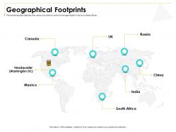 Geographical footprints m2999 ppt powerpoint presentation outline maker