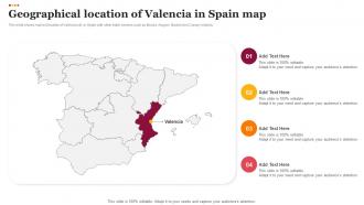 Geographical Location Of Valencia In Spain Map