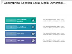 Geographical location social media ownership concentration board directors