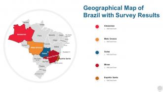 Geographical Map Of Brazil With Survey Results
