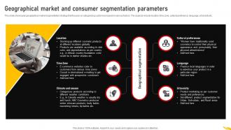 Geographical Market And Customer Segmentation Strategy MKT SS V