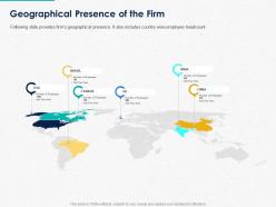 Geographical presence of the firm ppt powerpoint presentation slides graphics download