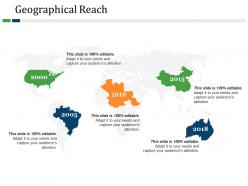 Geographical reach powerpoint slide clipart