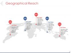 Geographical reach powerpoint slide inspiration