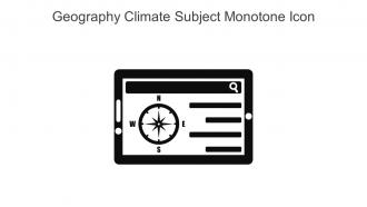 Geography Climate Subject Monotone Icon In Powerpoint Pptx Png And Editable Eps Format