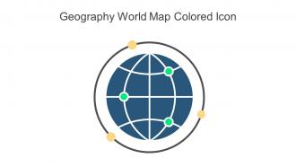 Geography World Map Colored Icon In Powerpoint Pptx Png And Editable Eps Format