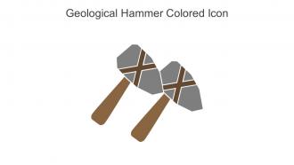 Geological Hammer Colored Icon In Powerpoint Pptx Png And Editable Eps Format
