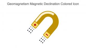 Geomagnetism Magnetic Declination Colored Icon In Powerpoint Pptx Png And Editable Eps Format
