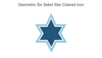 Geometric Six Sided Star Colored Icon In Powerpoint Pptx Png And Editable Eps Format
