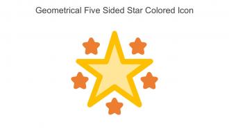 Geometrical Five Sided Star Colored Icon In Powerpoint Pptx Png And Editable Eps Format