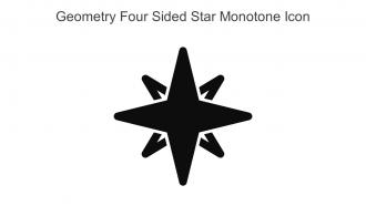 Geometry Four Sided Star Monotone Icon In Powerpoint Pptx Png And Editable Eps Format