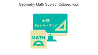 Geometry Math Subject Colored Icon In Powerpoint Pptx Png And Editable Eps Format