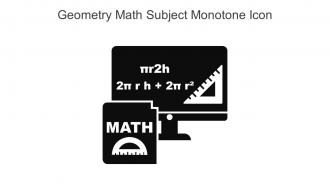 Geometry Math Subject Monotone Icon In Powerpoint Pptx Png And Editable Eps Format
