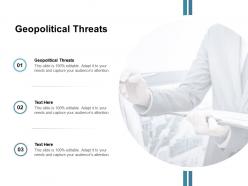 Geopolitical threats ppt powerpoint presentation professional images cpb