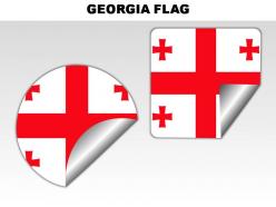 Georgia country powerpoint flags