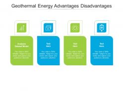 Geothermal energy advantages disadvantages ppt powerpoint presentation portfolio cpb