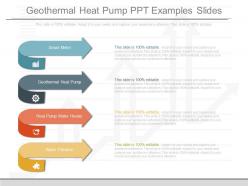 Geothermal heat pump ppt examples slides