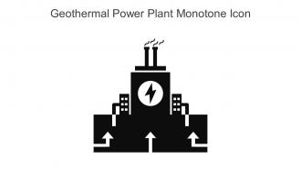 Geothermal Power Plant Monotone Icon In Powerpoint Pptx Png And Editable Eps Format