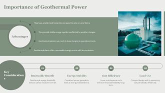 Geothermal Power Plant Types Explained PPT Template AT Compatible Downloadable