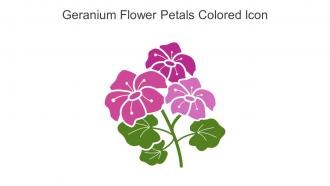 Geranium Flower Petals Colored Icon In Powerpoint Pptx Png And Editable Eps Format