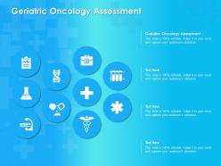 Geriatric oncology assessment ppt powerpoint presentation show deck