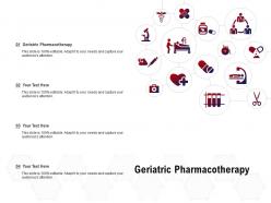 Geriatric pharmacotherapy ppt powerpoint presentation gallery example