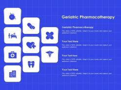 Geriatric pharmacotherapy ppt powerpoint presentation infographics picture