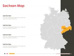 Germany country and sates map powerpoint template