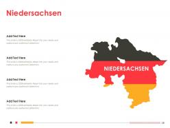 Germany country and sates map powerpoint template